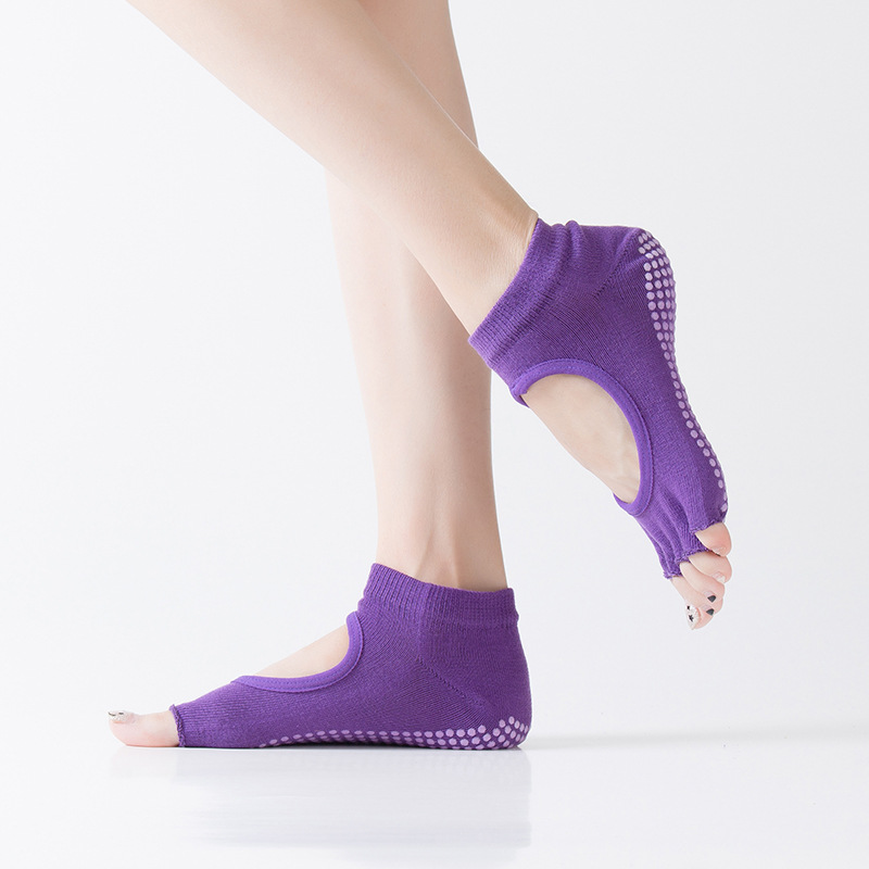 Yoga Fitness Gym - Women Five Toe Backless Pilates Socks