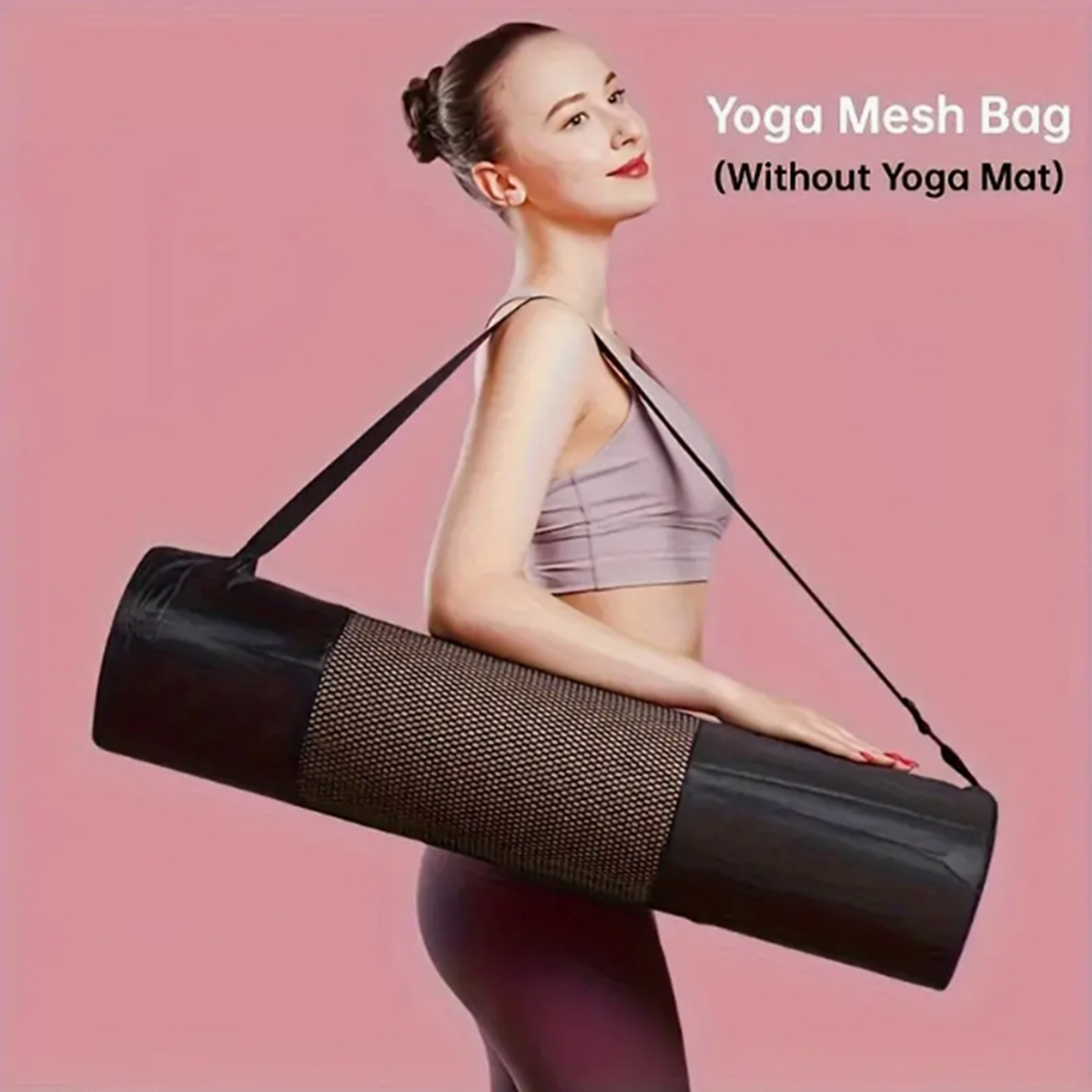 Yoga Fitness Bag - 1 Breathable Yoga Mat Storage Mesh
