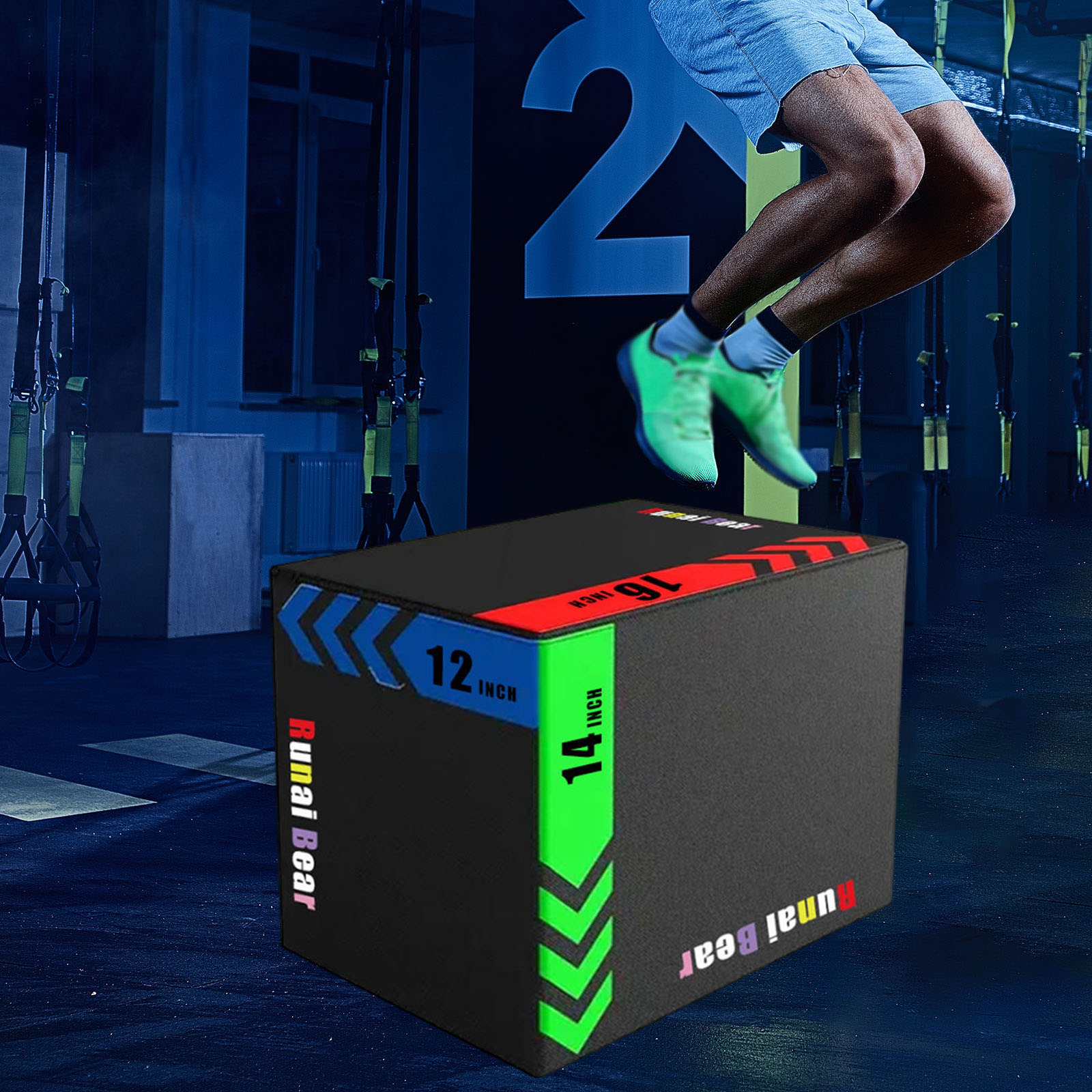 Plyo Jump Box - Plyo Jumping Exercise Box Portable Step
