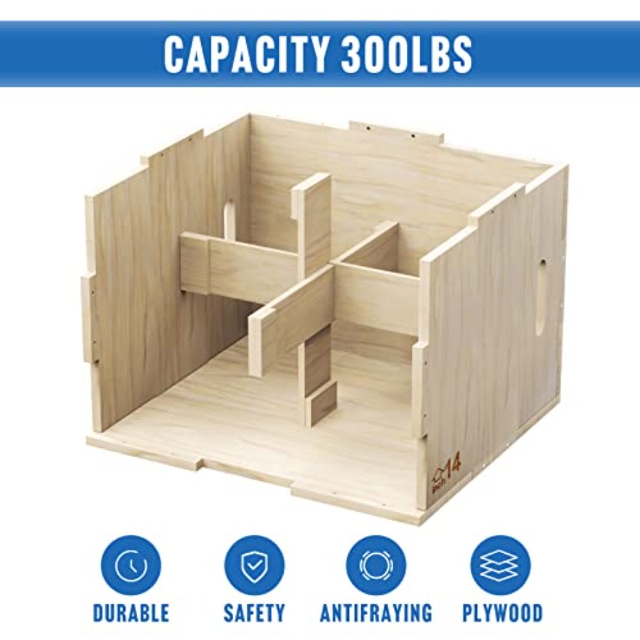 3 in 1 Wooden Plyo Box for Jum - Plyo Jump Box 评论和价格