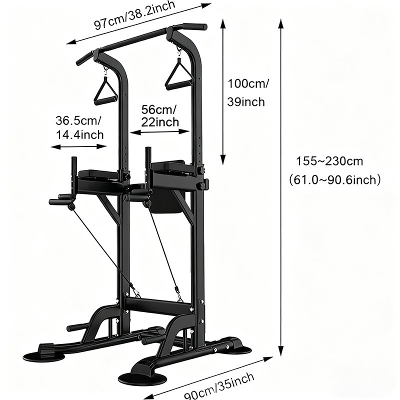Pull up Station Power Tower Di - Dip Bar Parallel 评论和价格