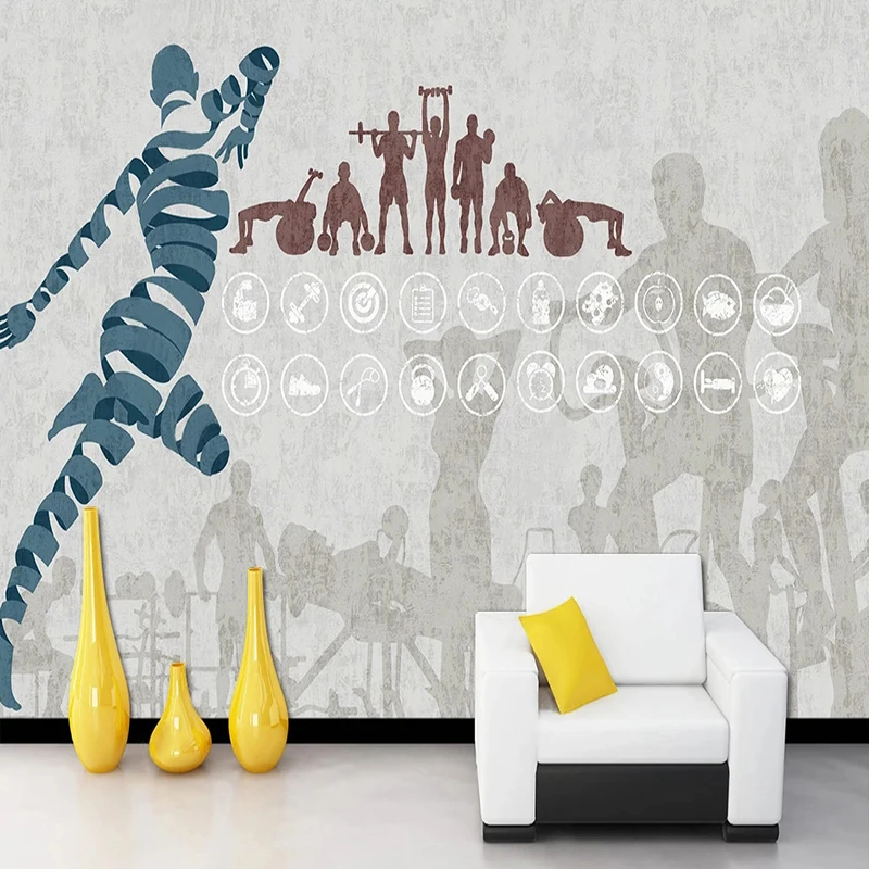 Custom Modern Sports Pattern W - Yoga Fitness Wallpaper 评论和价格