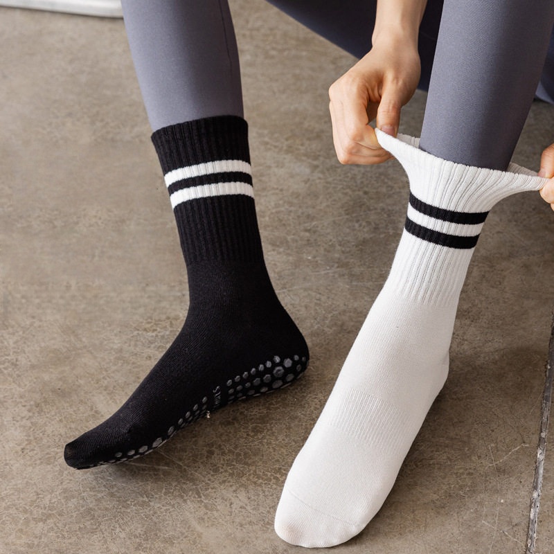Women Non Slip Yoga Socks, Gri - Yoga Fitness Gym 评论和价格