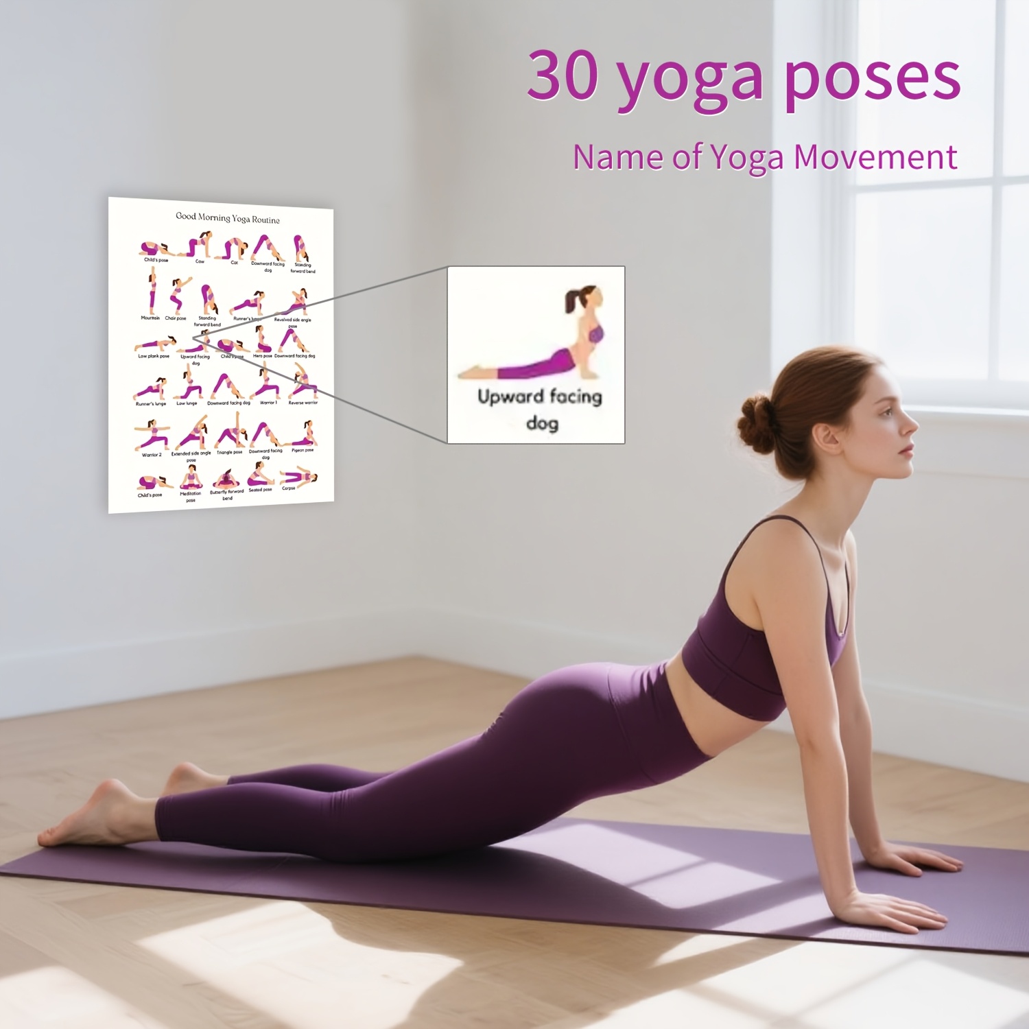 Yoga Practice Poster, Indoor D - Yoga Fitness Wallpaper 评论和价格