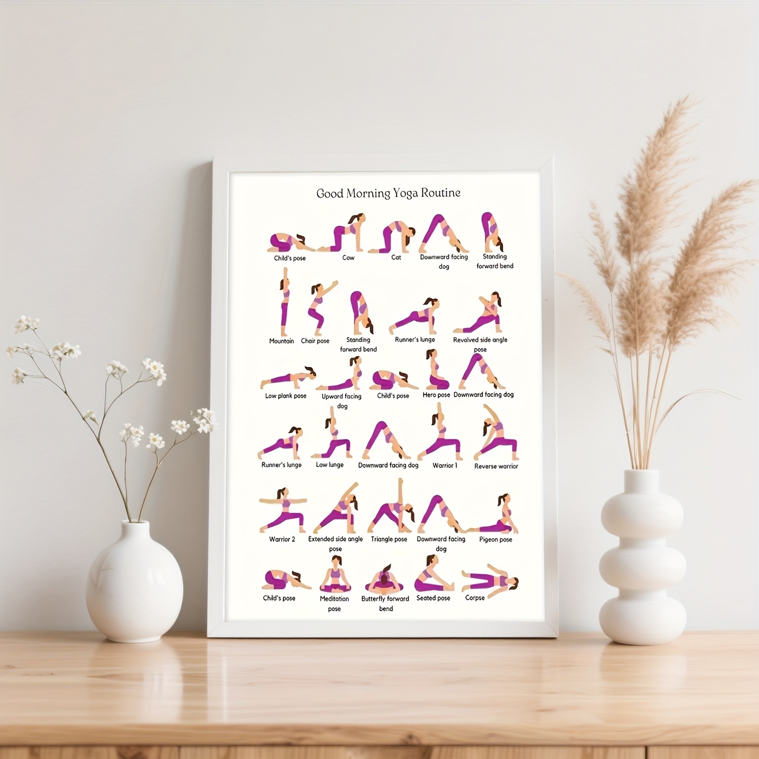 Yoga Practice Poster, Indoor D - Yoga Fitness Wallpaper 评论和价格