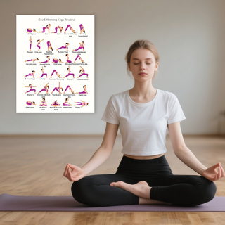 Yoga Practice Poster, Indoor D - Yoga Fitness Wallpaper 评论和价格