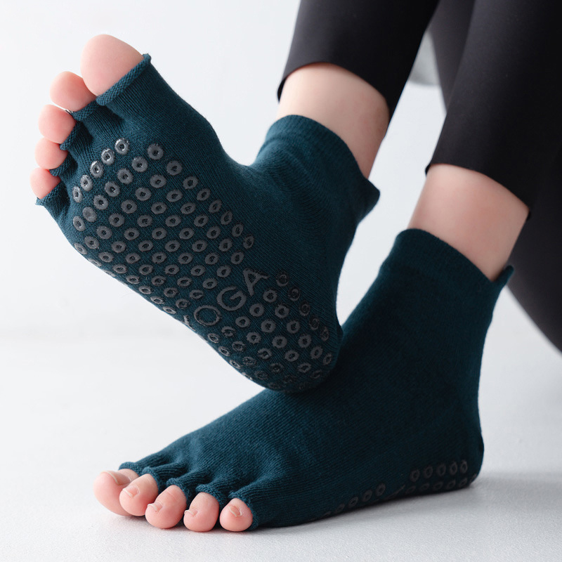 Yoga Socks Half Toe Anti-Slip  - Yoga Fitness Gym 评论和价格