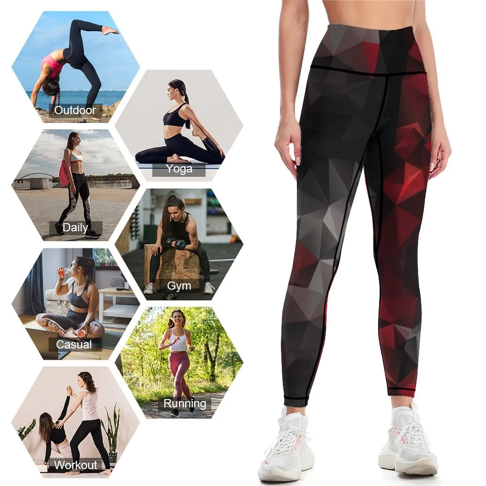 Abstract background of triangl - Yoga Fitness Wallpaper 评论和价格