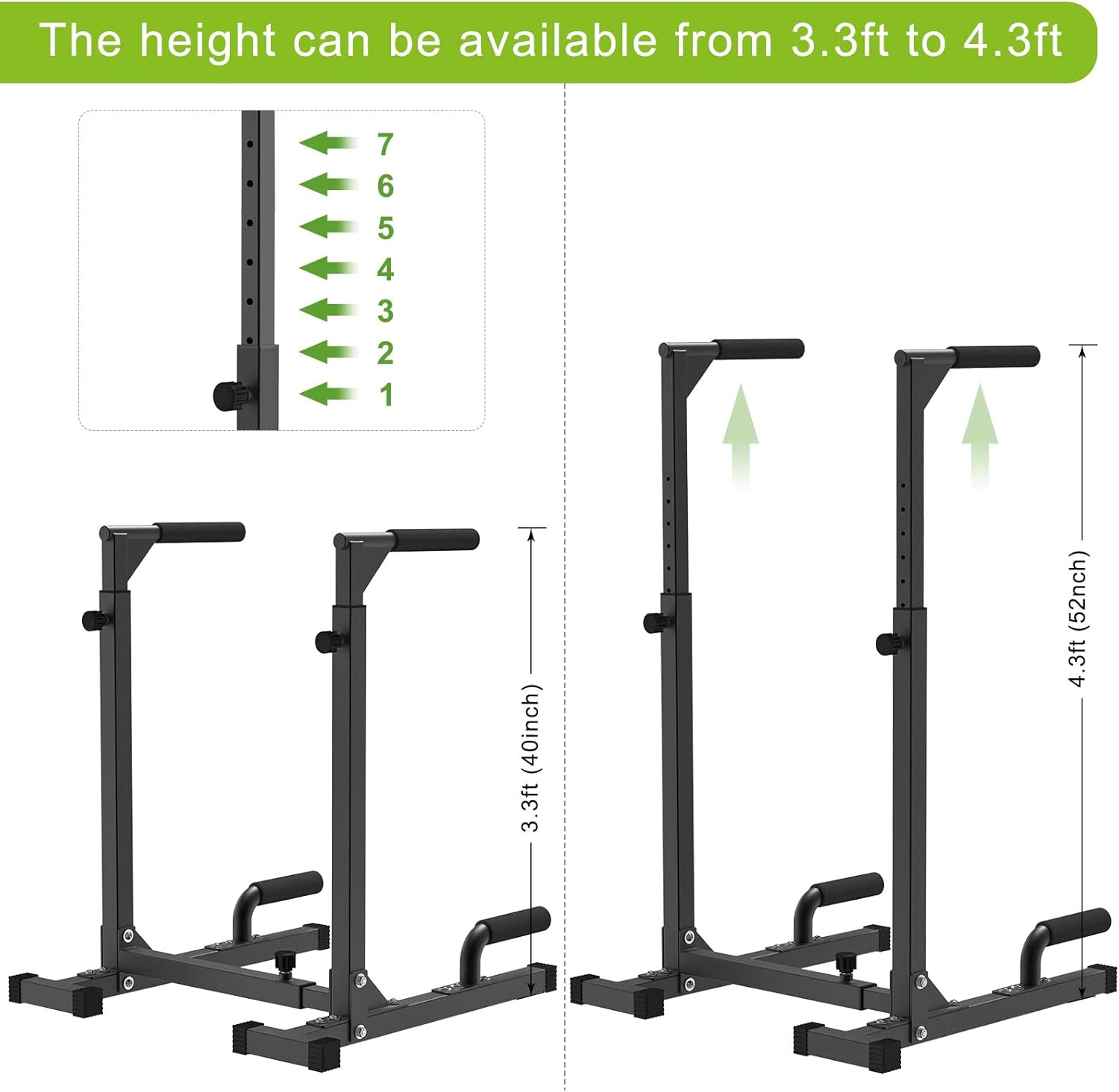 Heavy Duty Steel Multi-Functio - Dip Bar Parallel 评论和价格